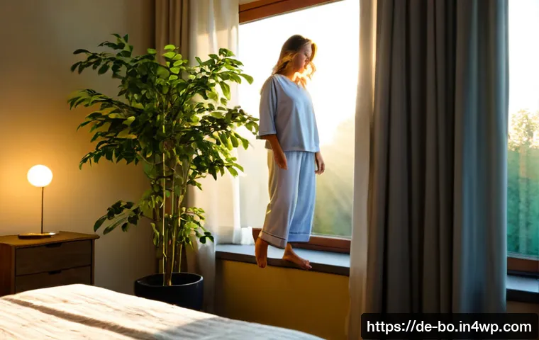 일주기 리듬과 전반적인 웰빙 - Photorealistic German home morning scene illustrating healthy circadian rhythm and overall wellbeing...